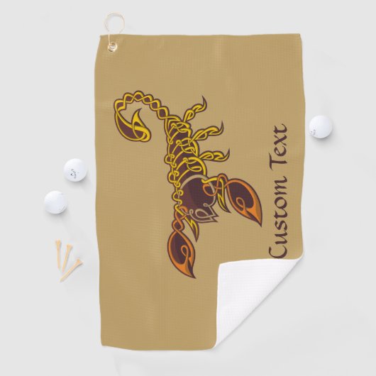 Celtic Knot Scorpion Golf Towel Golfhanddoek (Insitu)