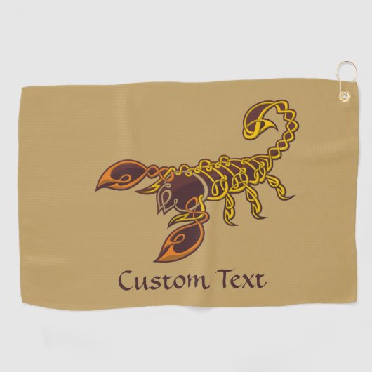 Celtic Knot Scorpion Golf Towel Golfhanddoek (Horizontaal)