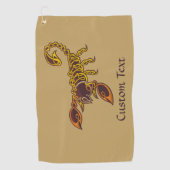 Celtic Knot Scorpion Golf Towel Golfhanddoek (Voorkant)