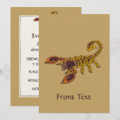 Celtic Knot Scorpion Kaart (Voorkant / Achterkant)