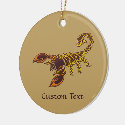 Celtic Knot Scorpion Keramisch Ornament (Links)