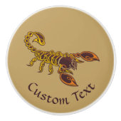 Celtic Knot Scorpion Keramische Knop (Voorkant)