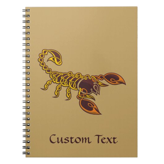Celtic Knot Scorpion Notitieboek (Voorkant)