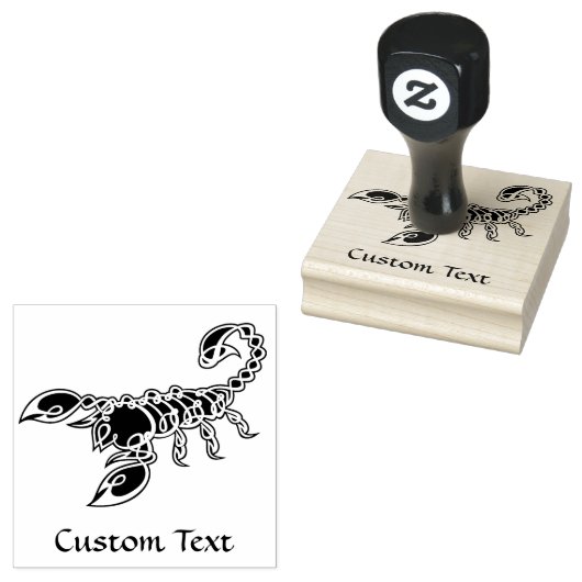 Celtic Knot Scorpion Rubberstempel (Gestempeld)
