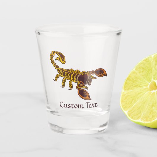 Celtic Knot Scorpion Shot Glas (Voorkant)