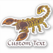 Celtic Knot Scorpion Sticker (Voorkant)