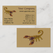 Celtic Knot Scorpion Visitekaartje (Voorkant / Achterkant)