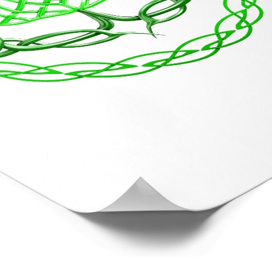 Celtic Knot Scottish Thistle Poster (Hoek)