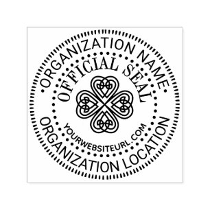 Celtic Knot Shamrock Aangepaste Officiële Stempel 