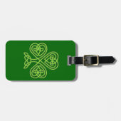 celtic knot shamrock bagagelabel (Voorkant horizontaal)