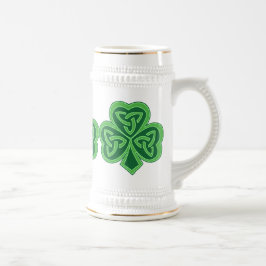 Celtic Knot Shamrock Bierpul