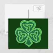 Celtic Knot Shamrock Briefkaart (Voorkant / Achterkant)