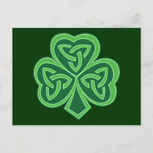 Celtic Knot Shamrock Briefkaart