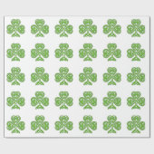 Celtic Knot Shamrock Cadeaupapier (Vlak)