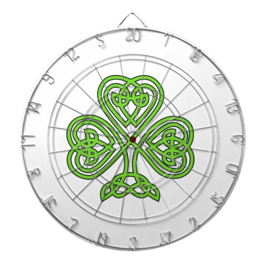 Celtic Knot Shamrock Dartbord (Voorkant)