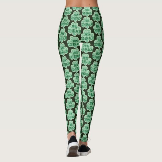Celtic Knot Shamrock Erin Go Bragh Leggings (Achterkant)