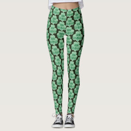 Celtic Knot Shamrock Erin Go Bragh Leggings