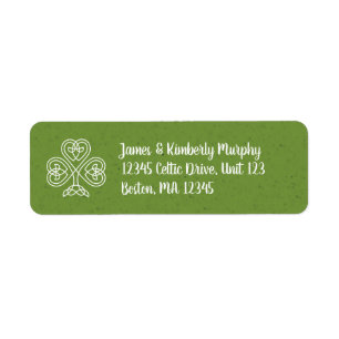 Celtic Knot Shamrock Etiket