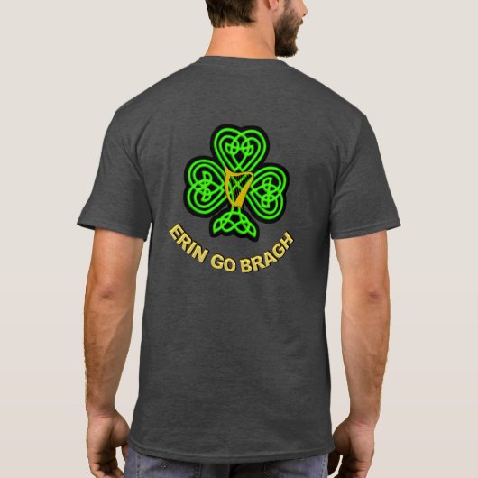 Celtic Knot Shamrock Iers T-shirt (Achterkant)