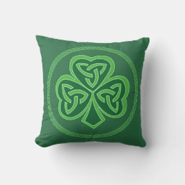 Celtic Knot Shamrock Kussen