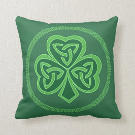 Celtic Knot Shamrock Kussen
