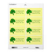 Celtic Knot Shamrock Label (Full Sheet)