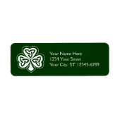 Celtic Knot Shamrock Label (Voorkant)