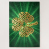 Celtic Knot Shamrock Legpuzzel (Verticaal)
