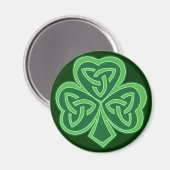 Celtic Knot Shamrock Magneet (Voorkant / Achterkant)