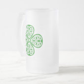 Celtic Knot Shamrock Matglas Bierpul (Voorkant links)