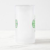 Celtic Knot Shamrock Matglas Bierpul (Center)