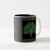 Celtic Knot Shamrock Mok (Voorkant rechts)