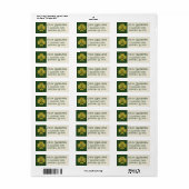 Celtic Knot Shamrock Return Label (Full Sheet)