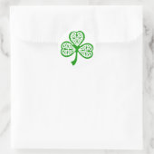 Celtic Knot Shamrock Ronde Sticker (Tas)