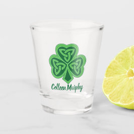Celtic Knot Shamrock Shot Glas