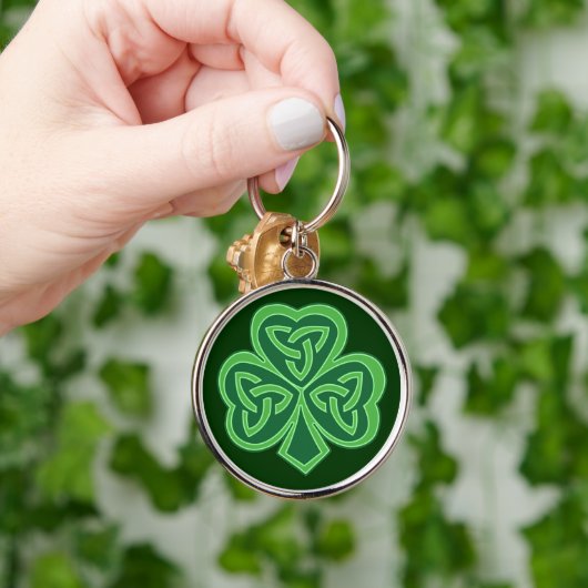 Celtic Knot Shamrock Sleutelhanger (Hand)