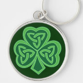 Celtic Knot Shamrock Sleutelhanger (Voorkant)