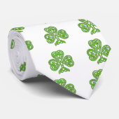 Celtic Knot Shamrock Stropdas (Opgerold)