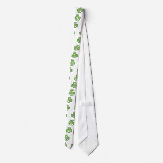 Celtic Knot Shamrock Stropdas (Achterkant)