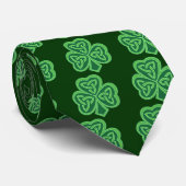 Celtic Knot Shamrock Stropdas (Opgerold)
