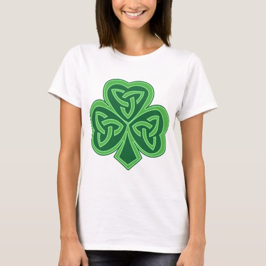 Celtic Knot Shamrock T-shirt (Voorkant)