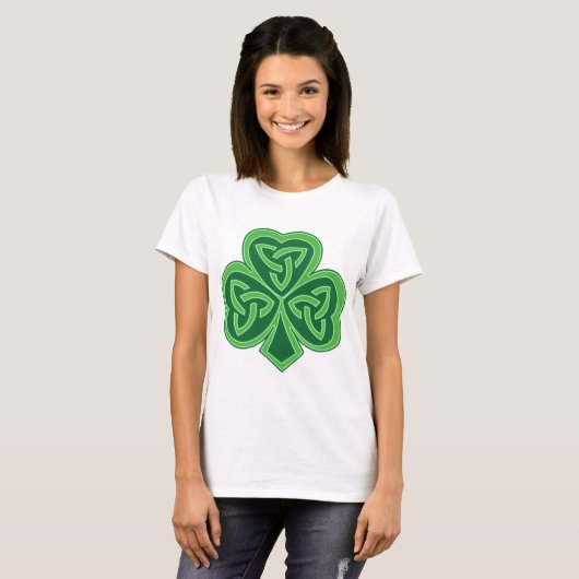 Celtic Knot Shamrock T-shirt (Voorkant volledig)
