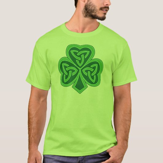 Celtic Knot Shamrock T-shirt (Voorkant)