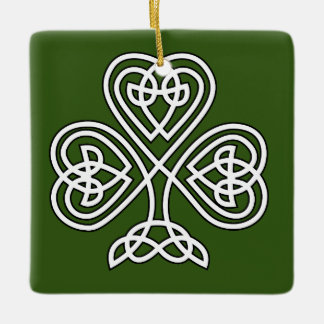 Celtic Knot Shamrock Tegel Keramisch Ornament