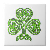 Celtic Knot Shamrock Tegeltje (Voorkant)