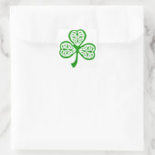 Celtic Knot Shamrock Vierkante Sticker (Tas)