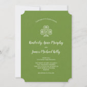 Celtic Knot Shamrock Wedding Kaart (Voorkant)