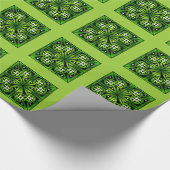 Celtic Knot Shamrock Wrapping Paper Cadeaupapier (Hoek)