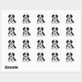 Celtic Knot Sheepadoodle Vierkante Sticker (Vel)