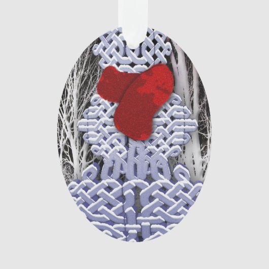 Celtic Knot Snowman Ornament (voorkant)